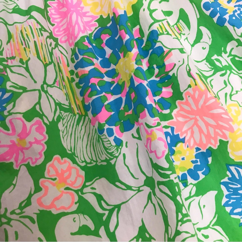 Lilly Pulitzer Reagan Dress Hibiscus Stroll - Picture 7 of 16